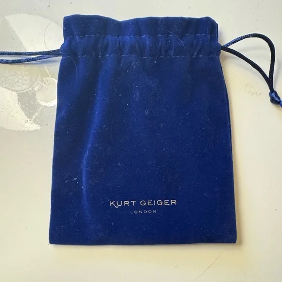 Kurt Geiger Gold and Black Crescent Earrings - Picture 4 of 6